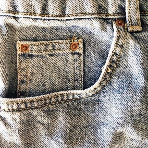 Topshop High Waist Denim Jean Shorts 8 - Picture 9 of 10